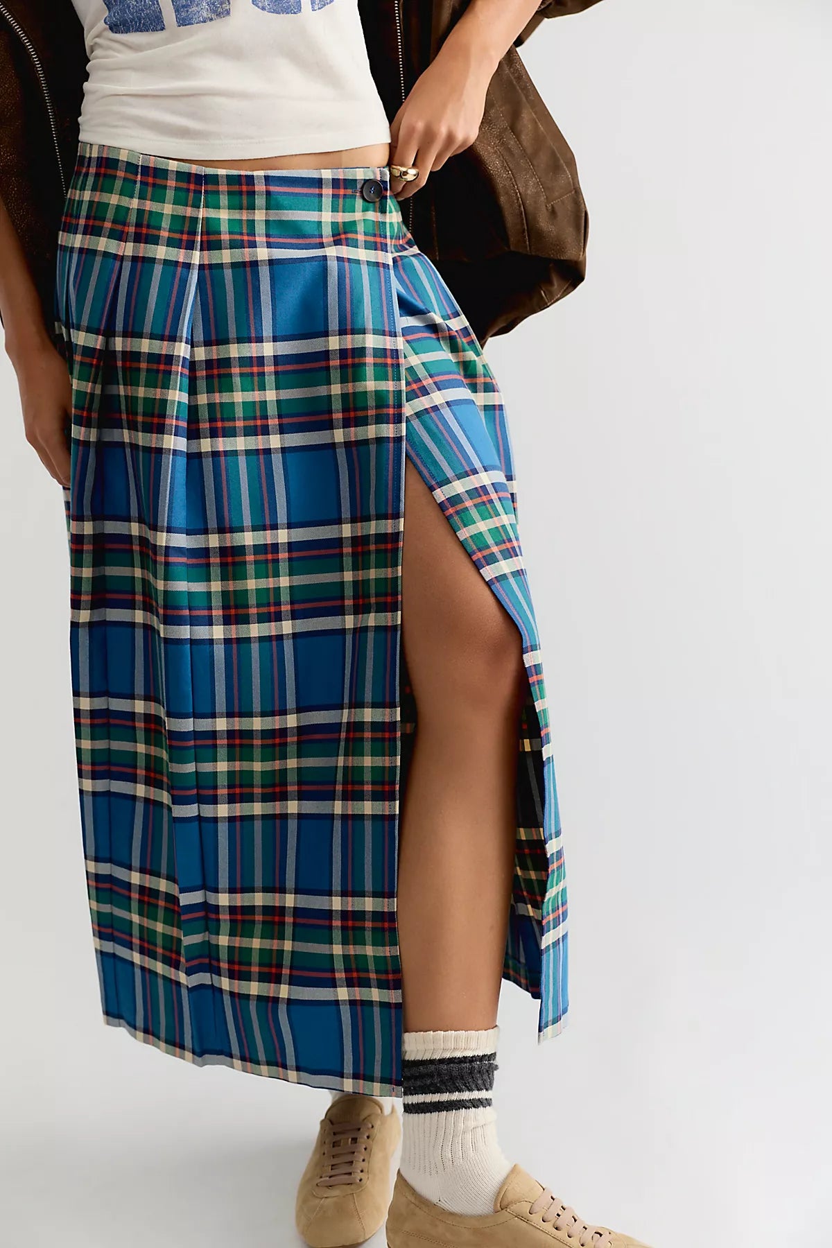 Bobo Choses Checkered Flannel Skirt