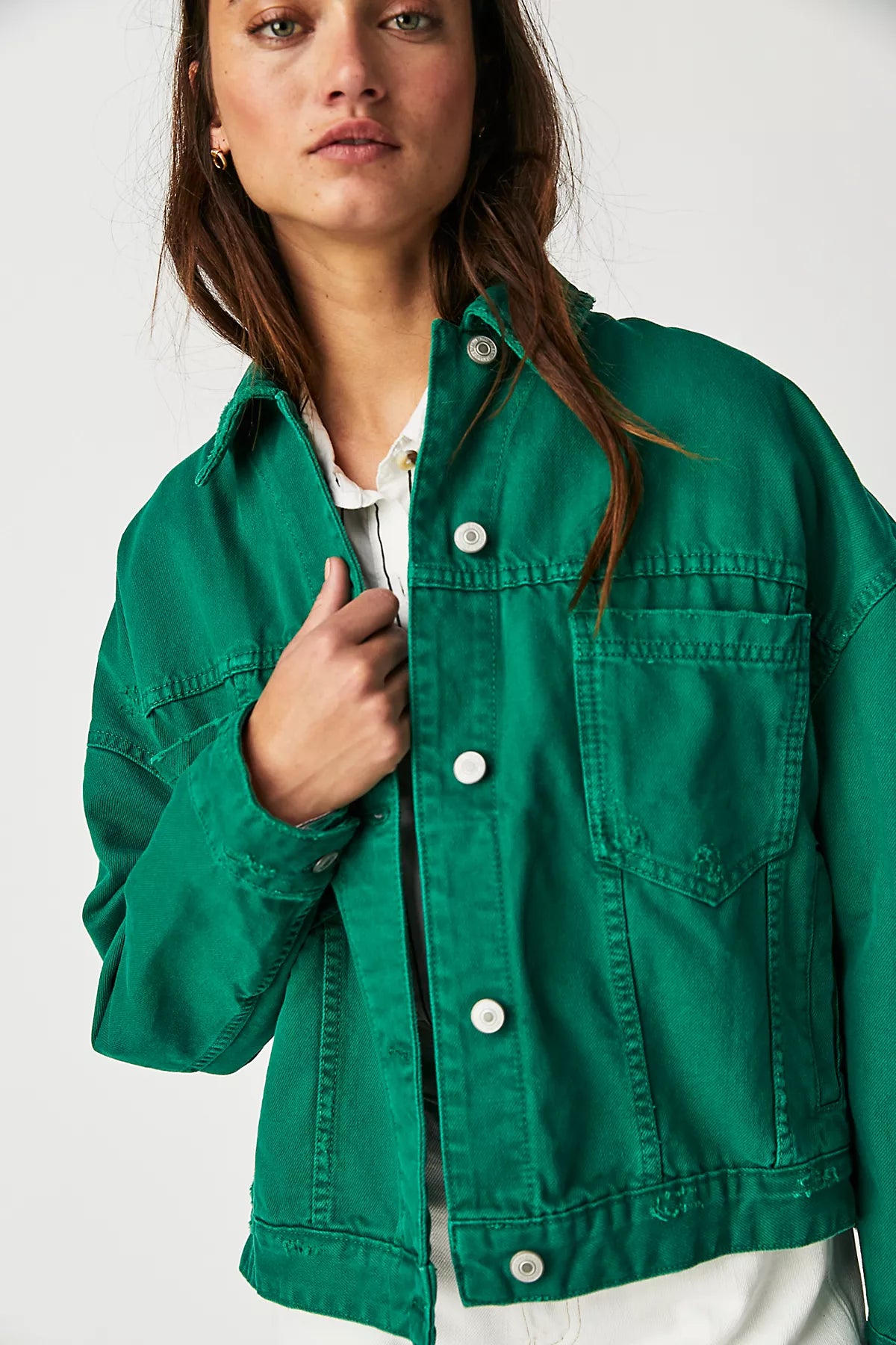 We The Free Opal Swing Denim Jacket