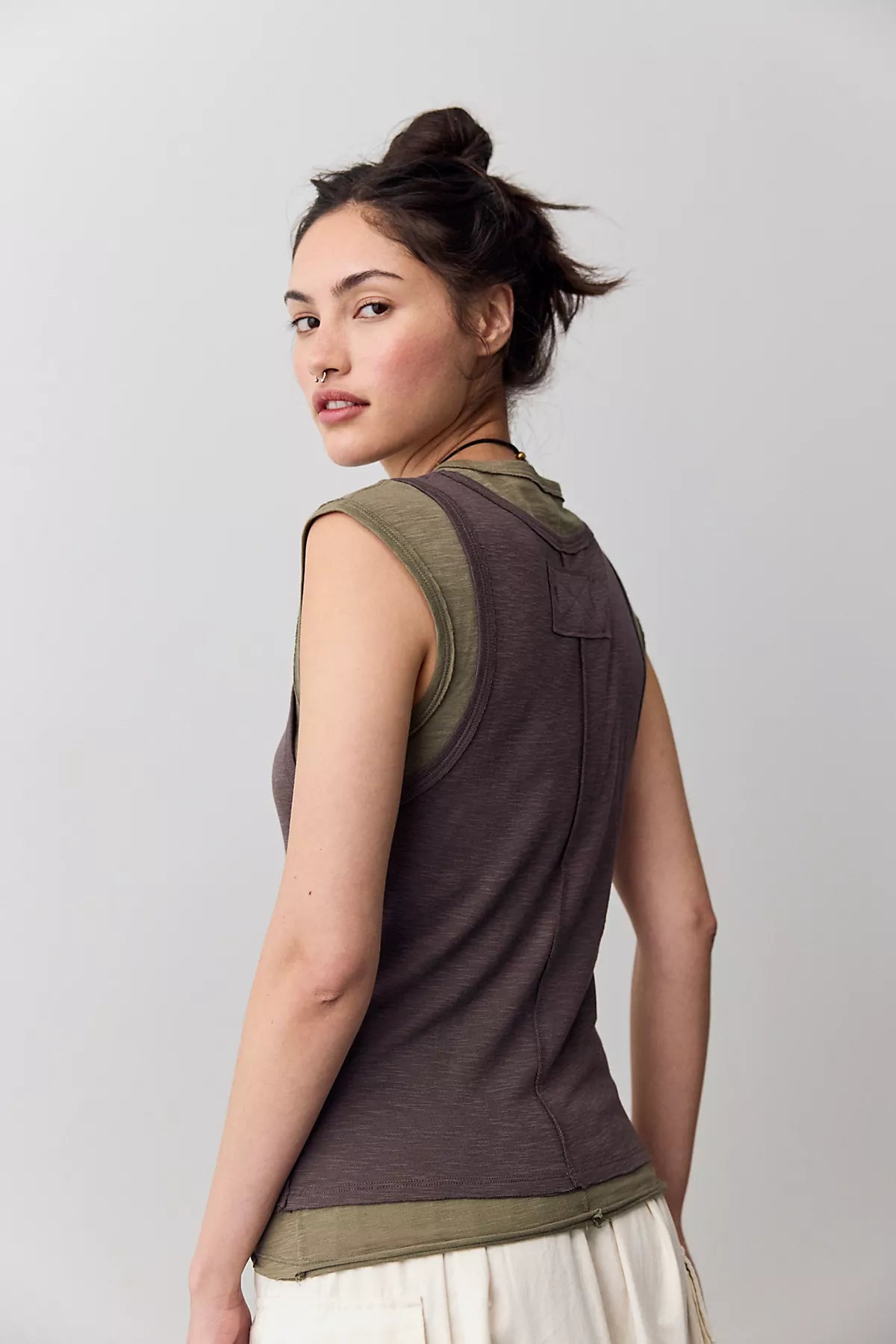 We The Free Tinsley Twofer Short-Sleeve Top