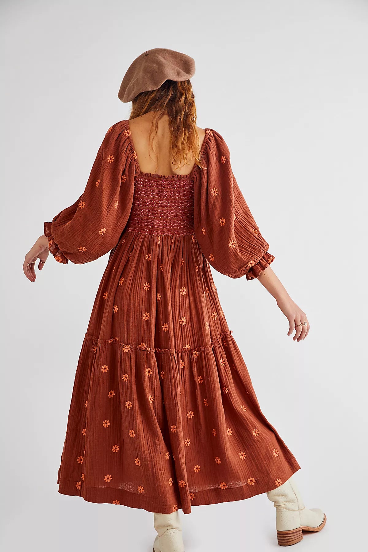 Dahlia Embroidered Maxi Dress