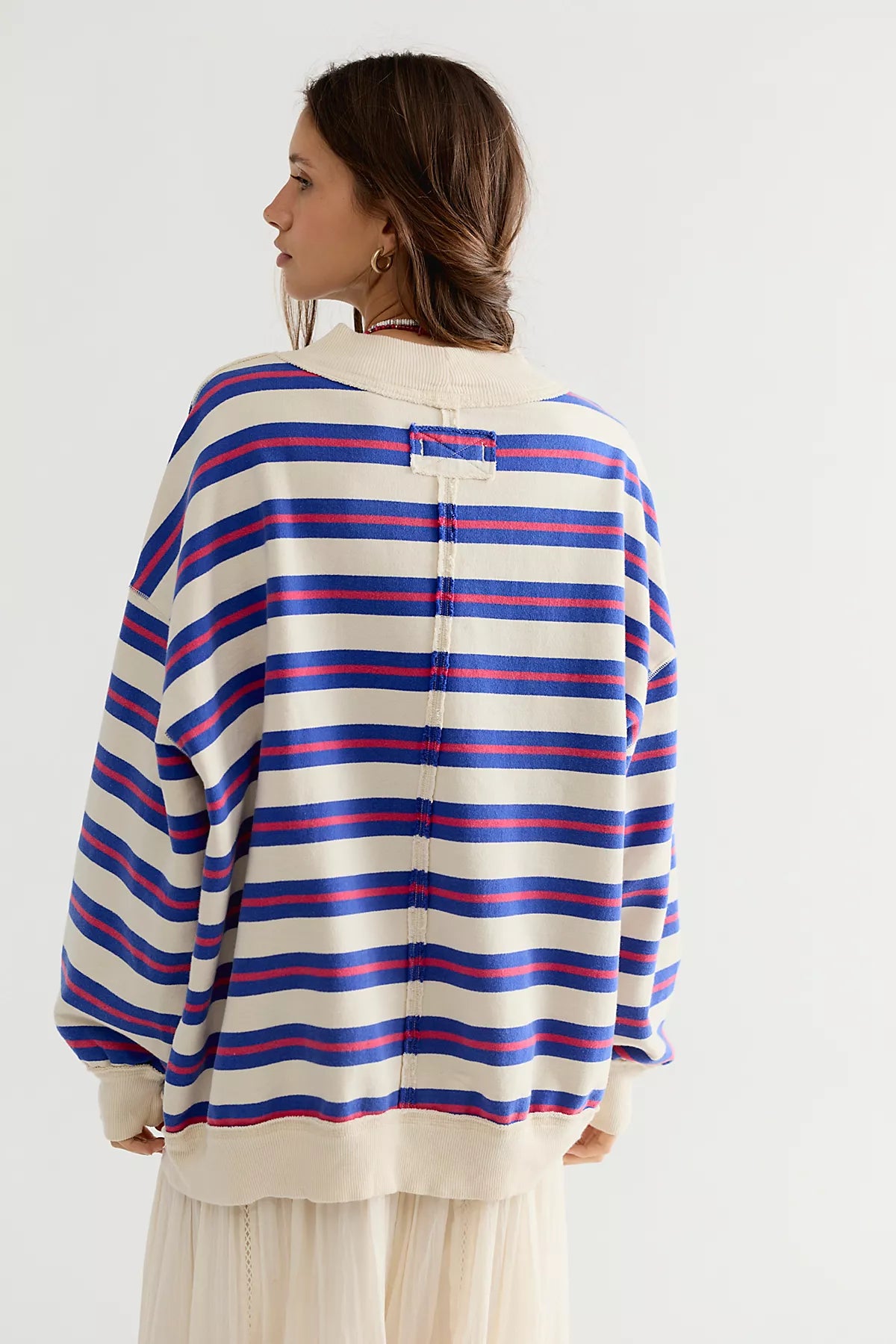 Palm Springs Striped Pullover