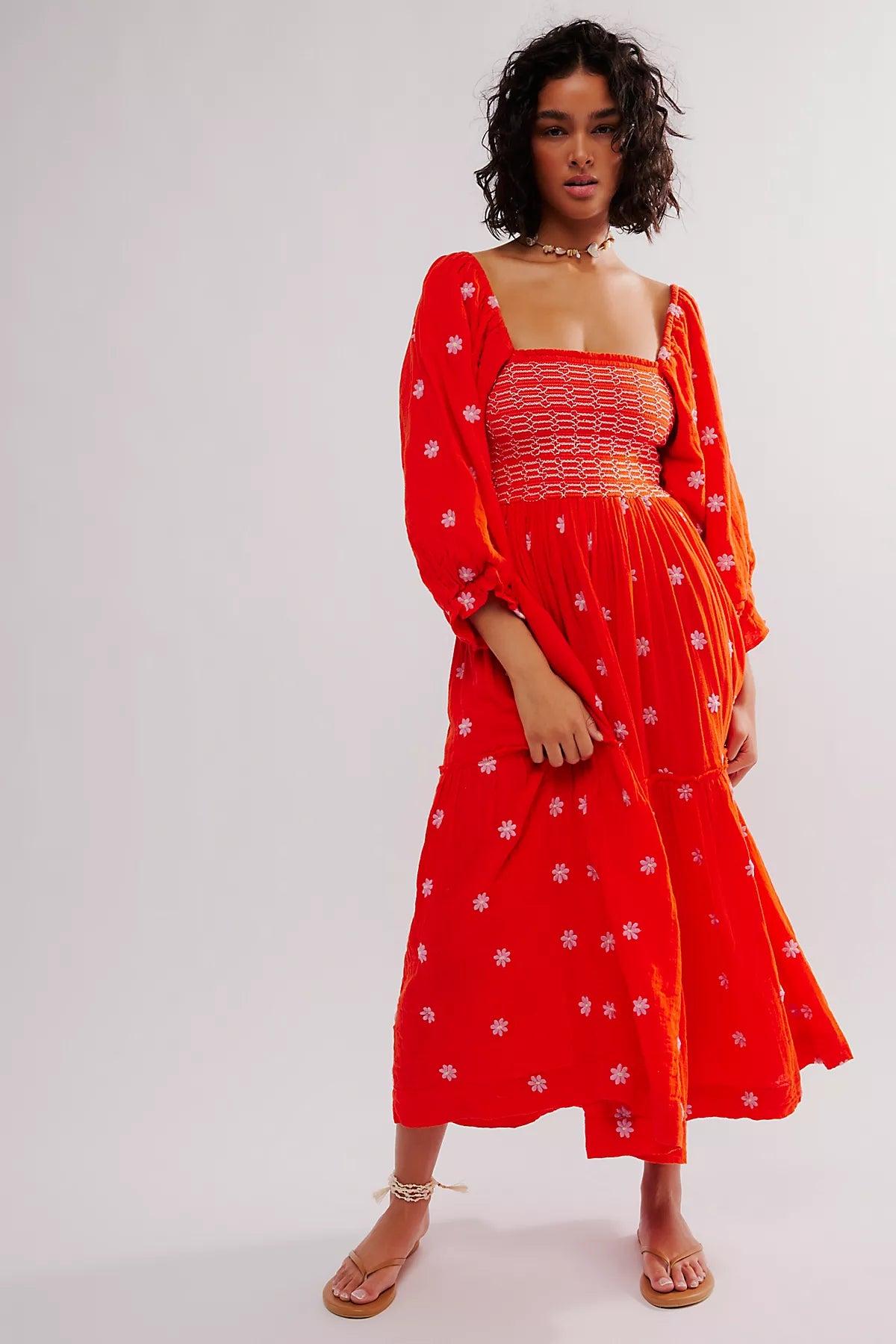 Dahlia Embroidered Maxi Dress