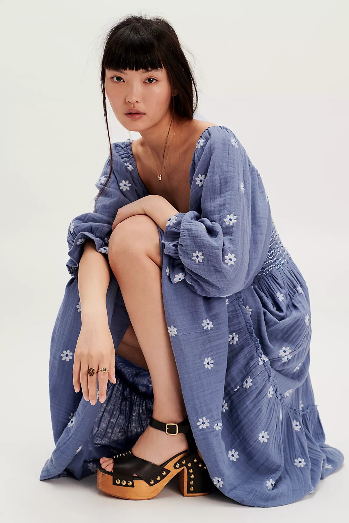 Dahlia Embroidered Maxi Dress