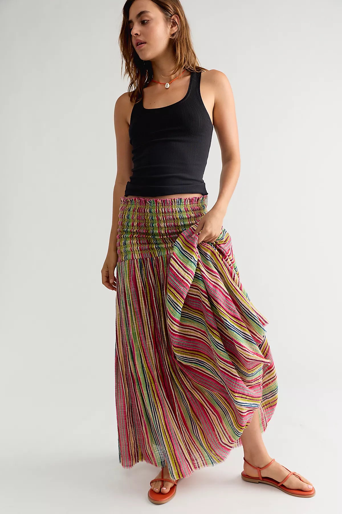 FP One Ravenna Printed Convertible Maxi Skirt
