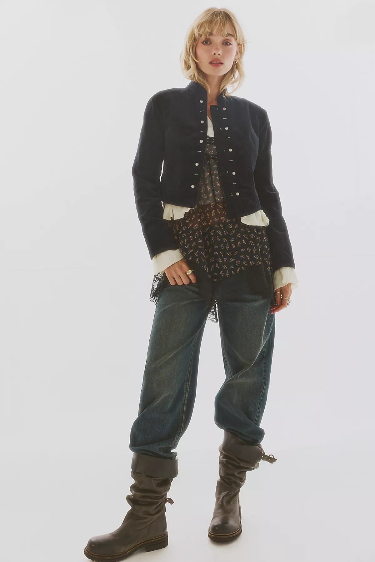 Cloud Nine Ruffle Band Jacket