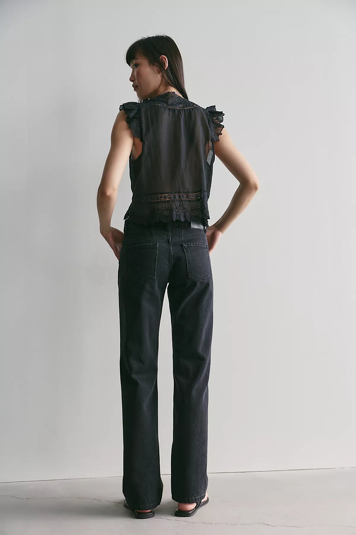 We The Free Luna Mid-Rise Straight Jeans