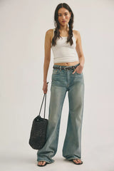Denimist Dena Mid-Rise Flare Jeans