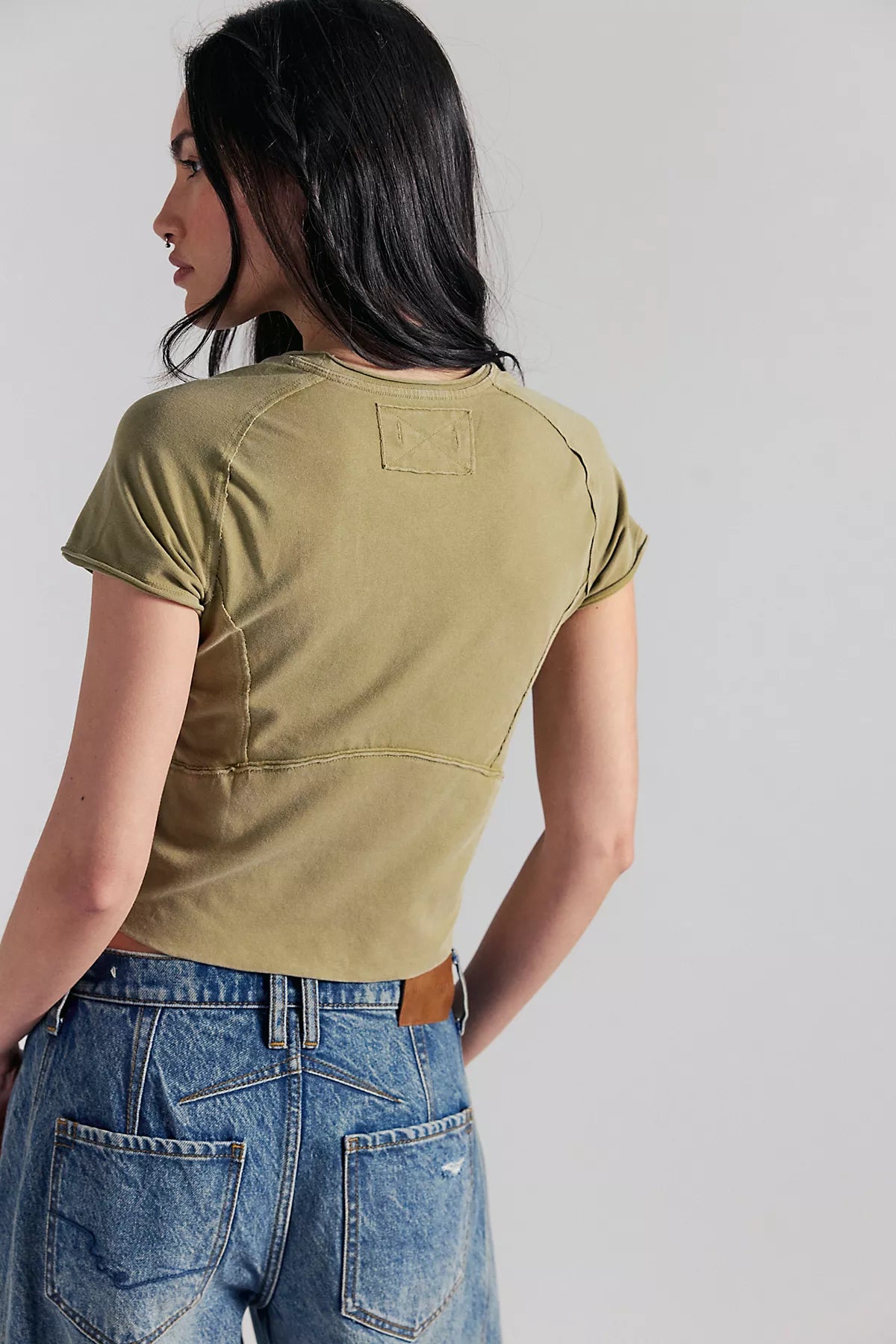 We The Free Protagonist Cropped Cap Sleeve Tee