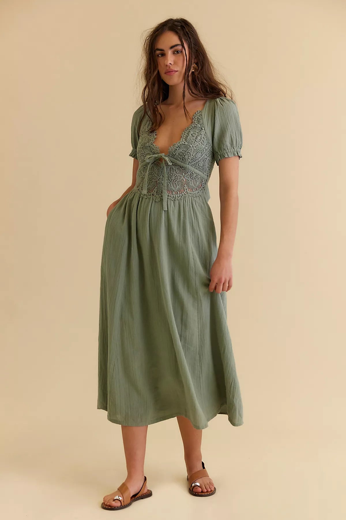 All You Need Is Lace Midi Dress