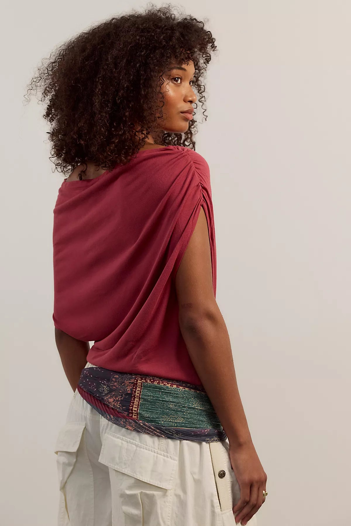 Blake Off-The-Shoulder Draped Top