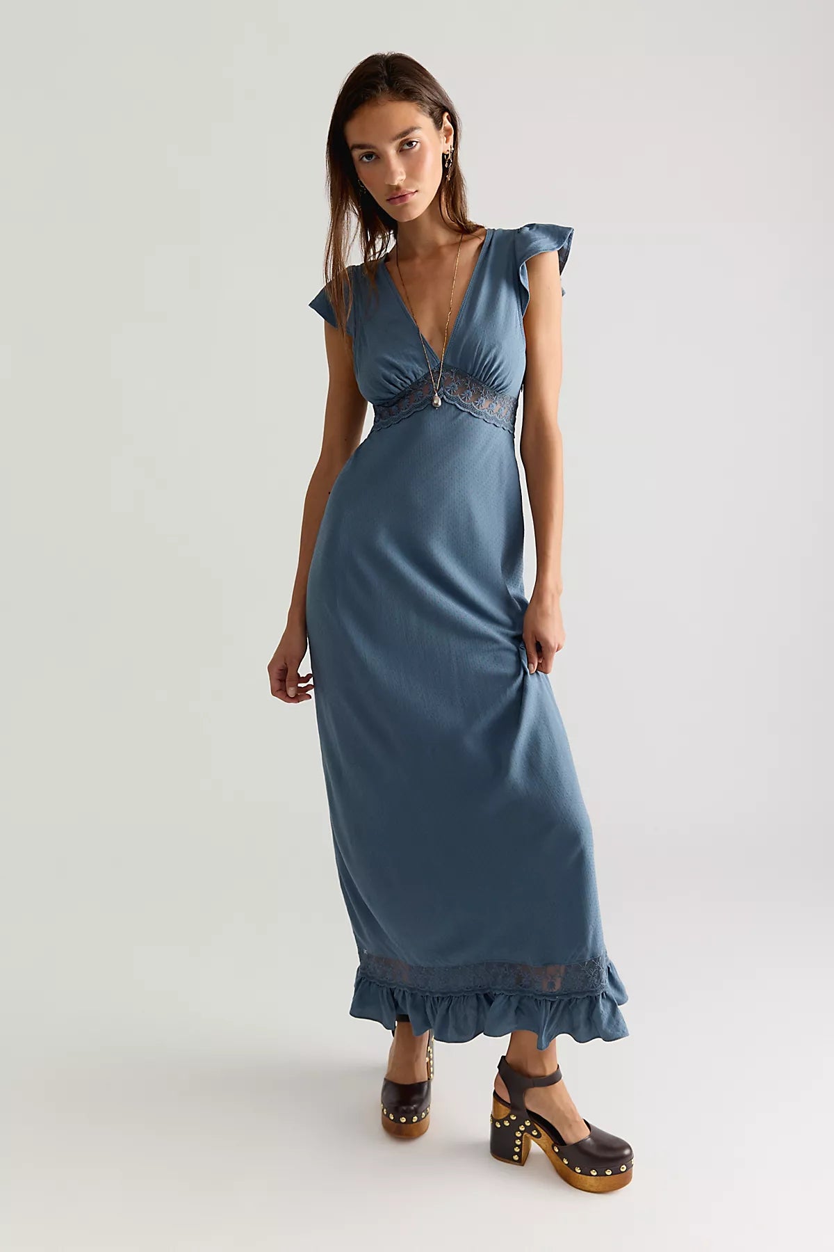 Eternal Soul Solid Maxi Dress