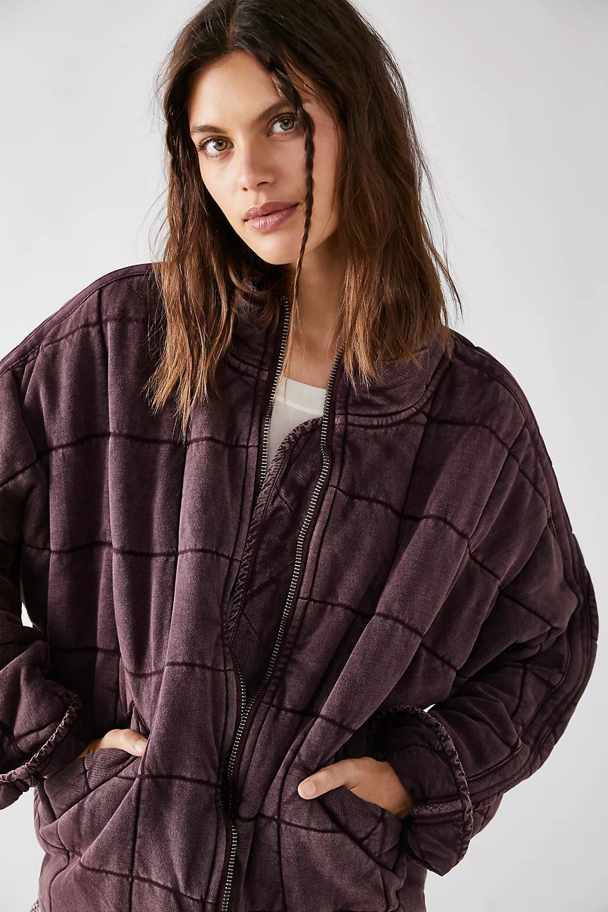 Dolman Quilted Knit Jacket