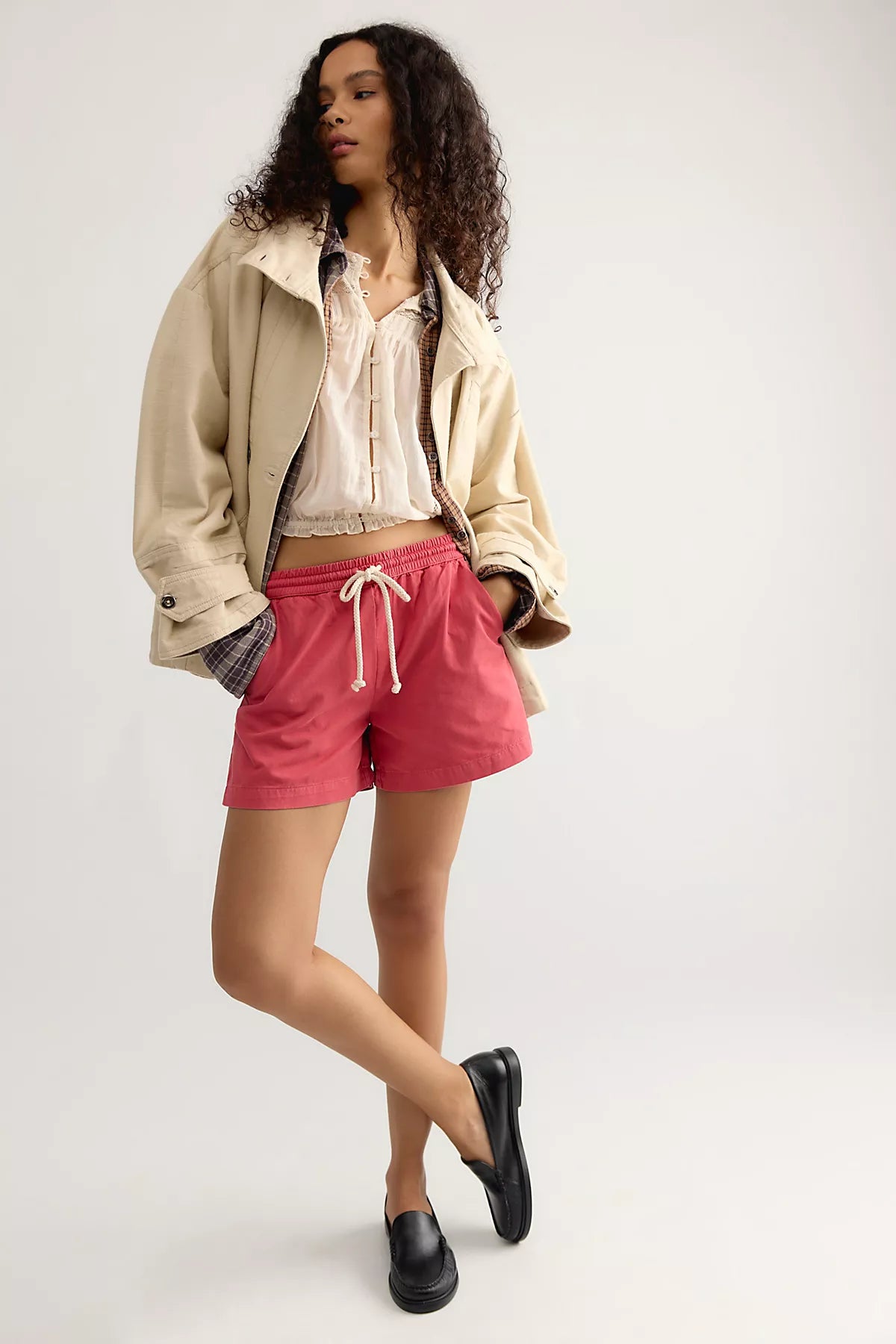 DONNI. Chino Drawstring Shorts