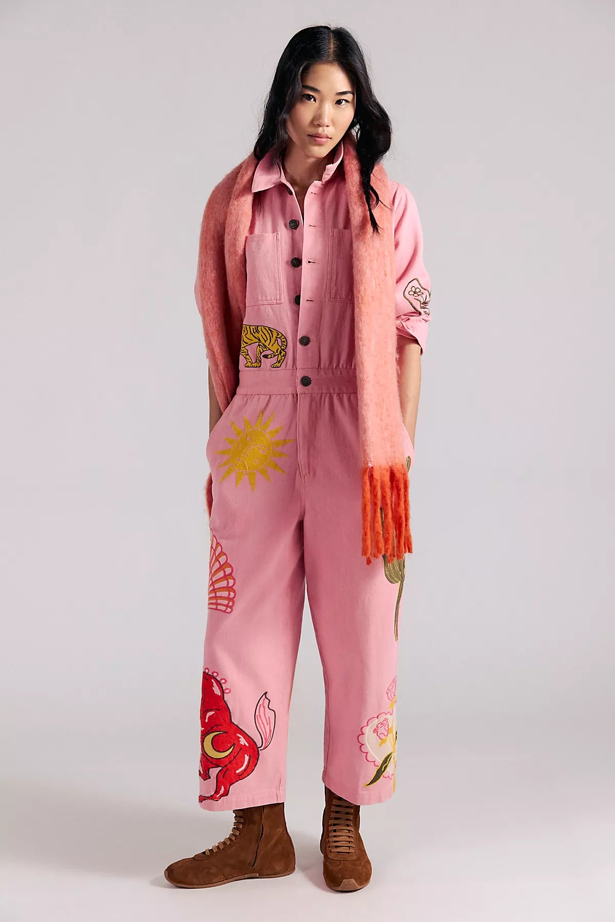 Denim And Bone Desert Sun Jumpsuit