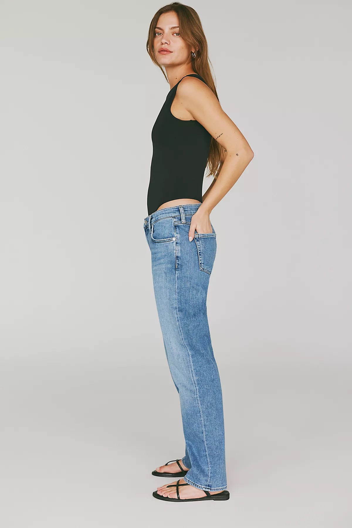 Citizens of Humanity Anissa Low-Rise Straight Leg Jeans