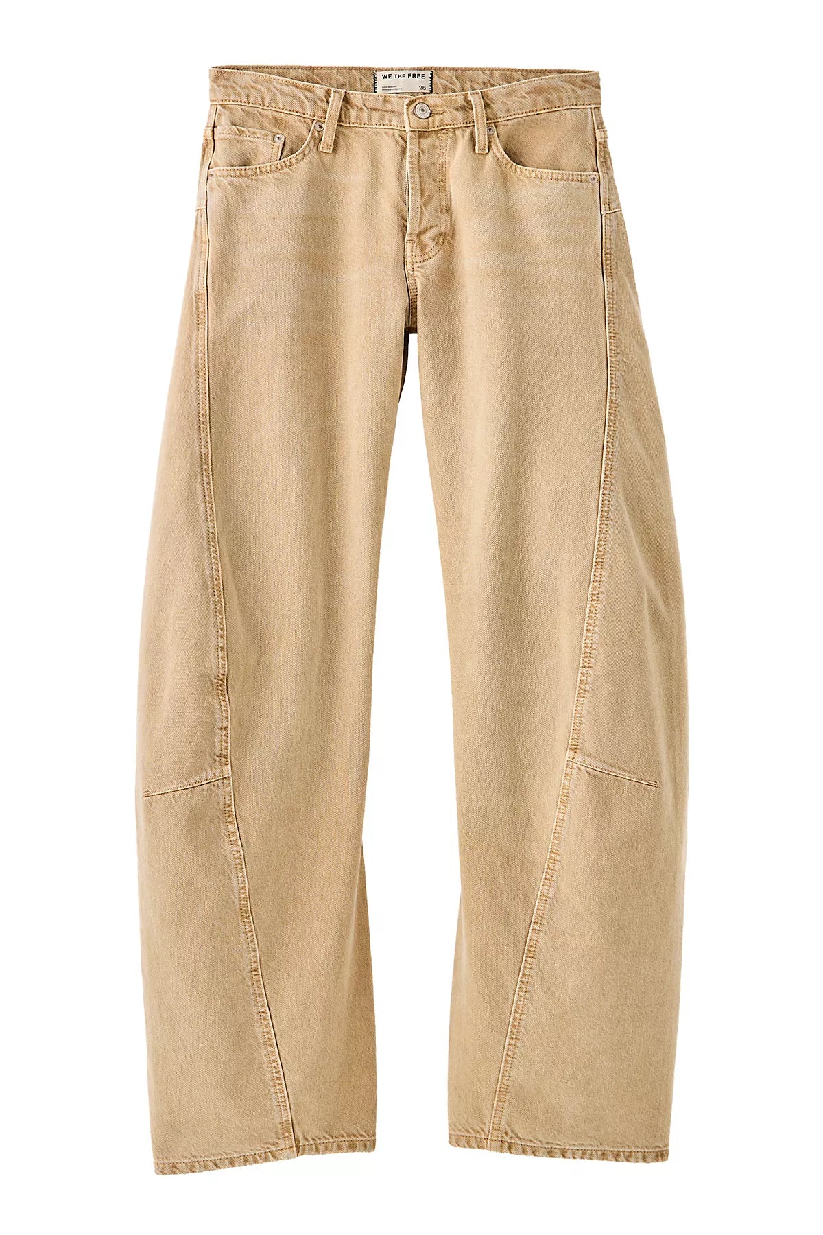 We The Free Fable Low-Rise Twisted Bowed Jeans