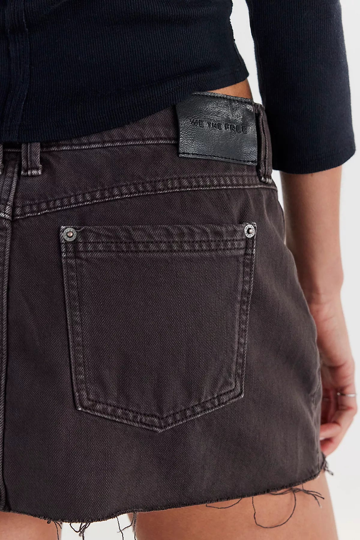 We The Free Lainey Low-Rise Mini Skirt