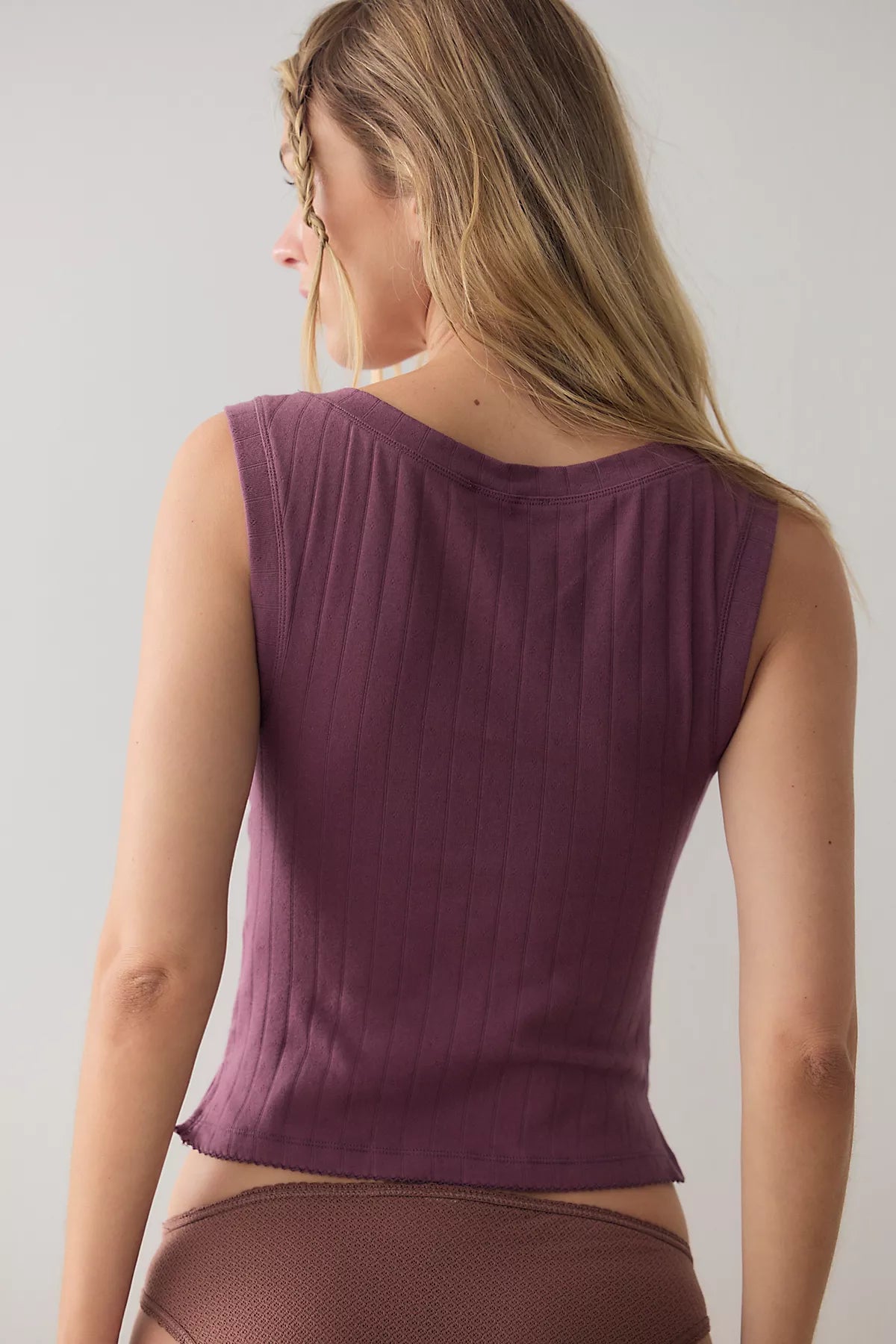 End Game Pointelle Muscle Tank