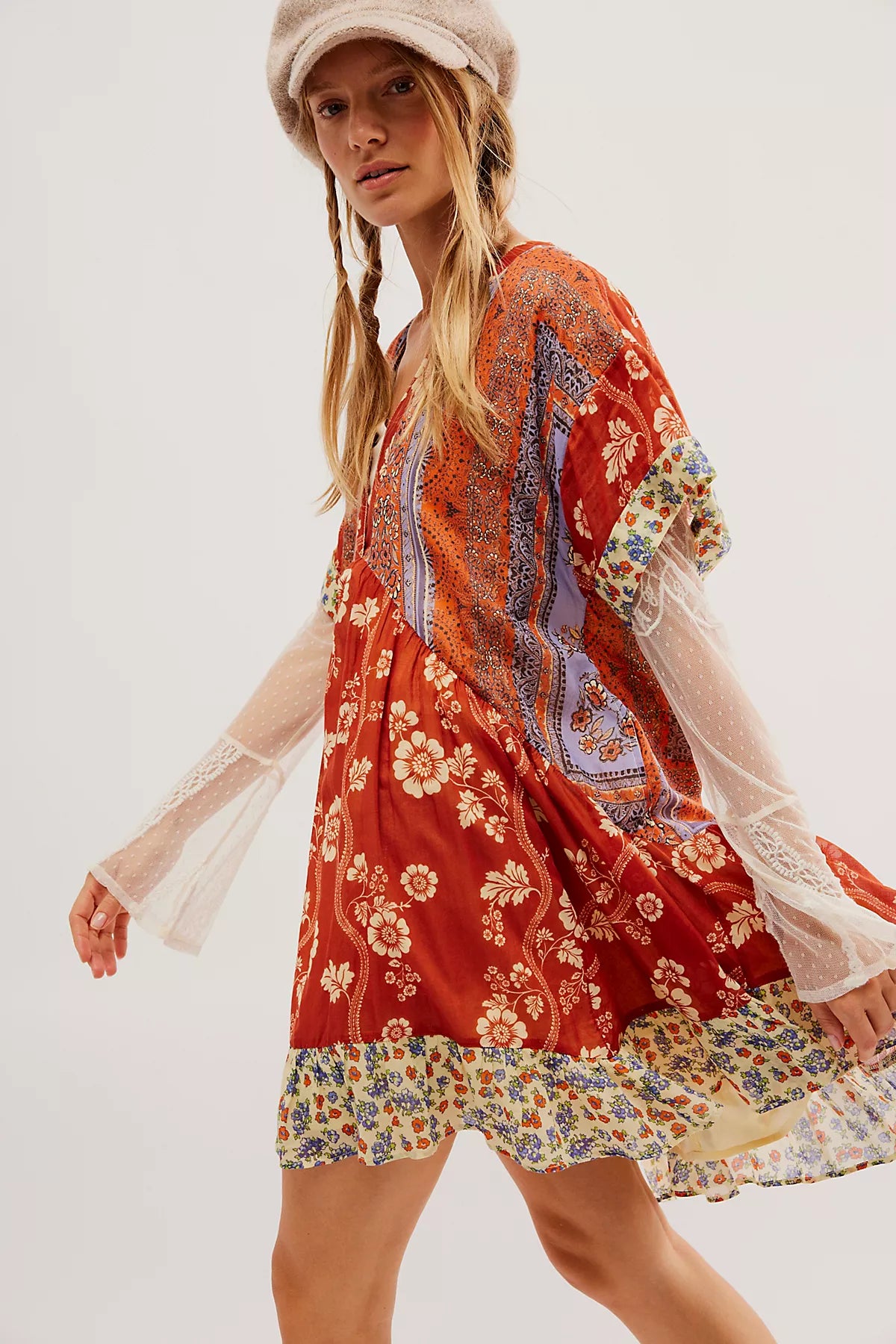 Agnes Printed Mini Dress
