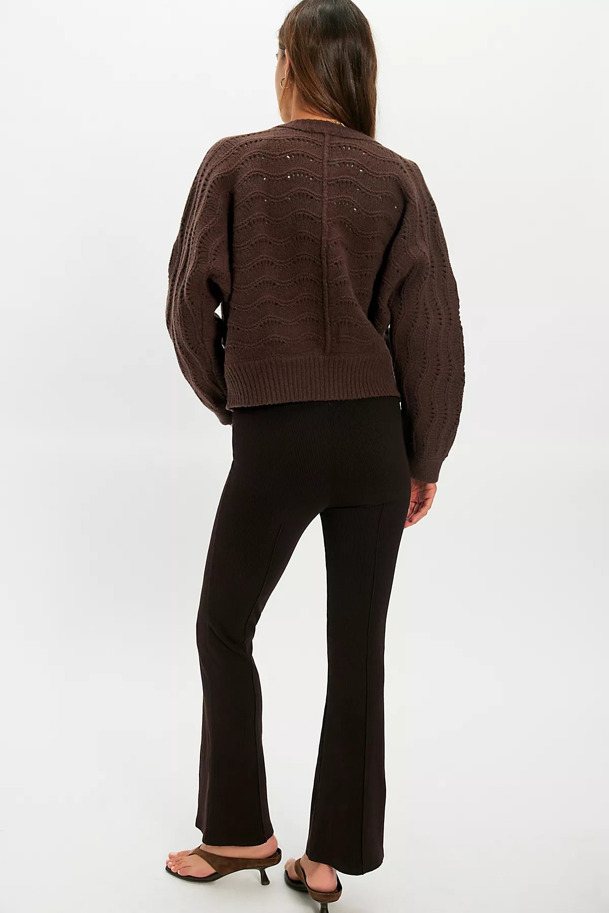 DONNI. The Tall Rib Kick Flare Pants