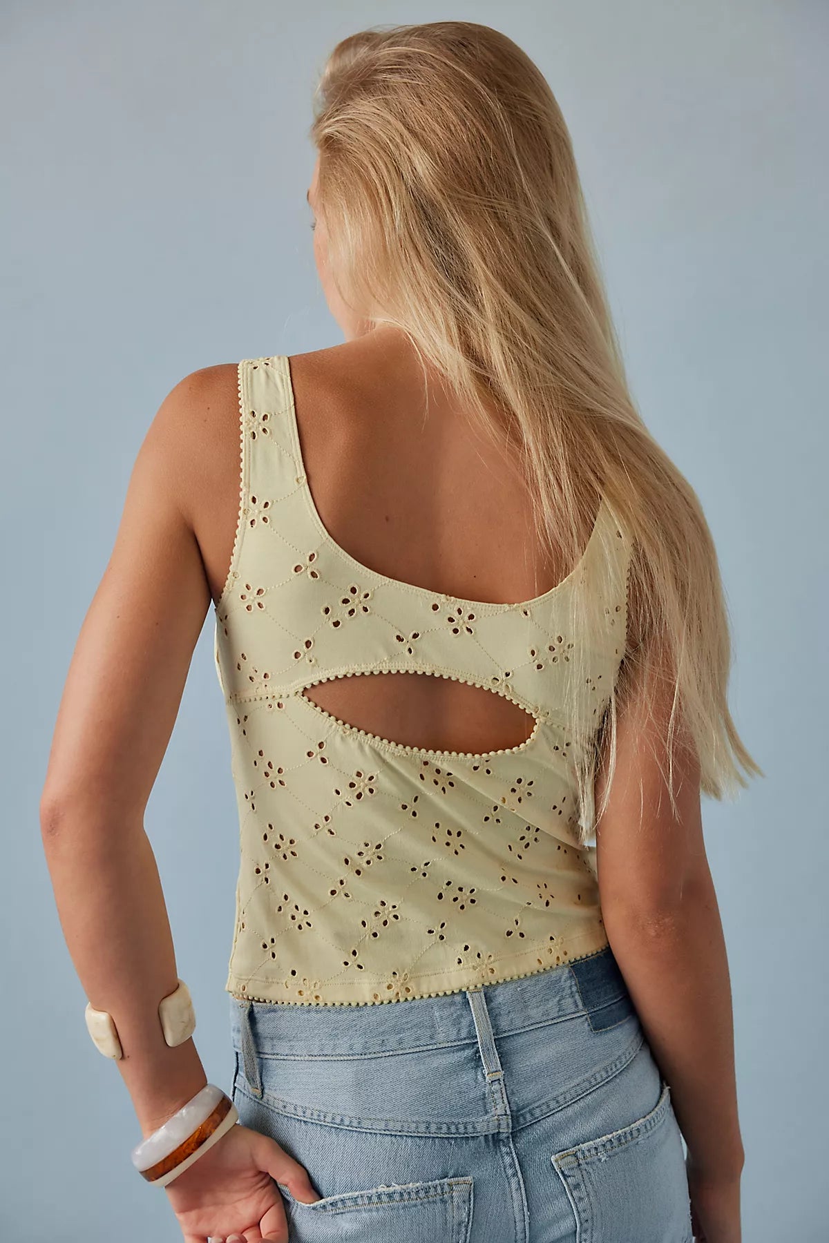 Full Bloom Cotton Eyelet Cami