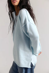 We The Free Ella Roll-Neck Cotton Knit Sweater