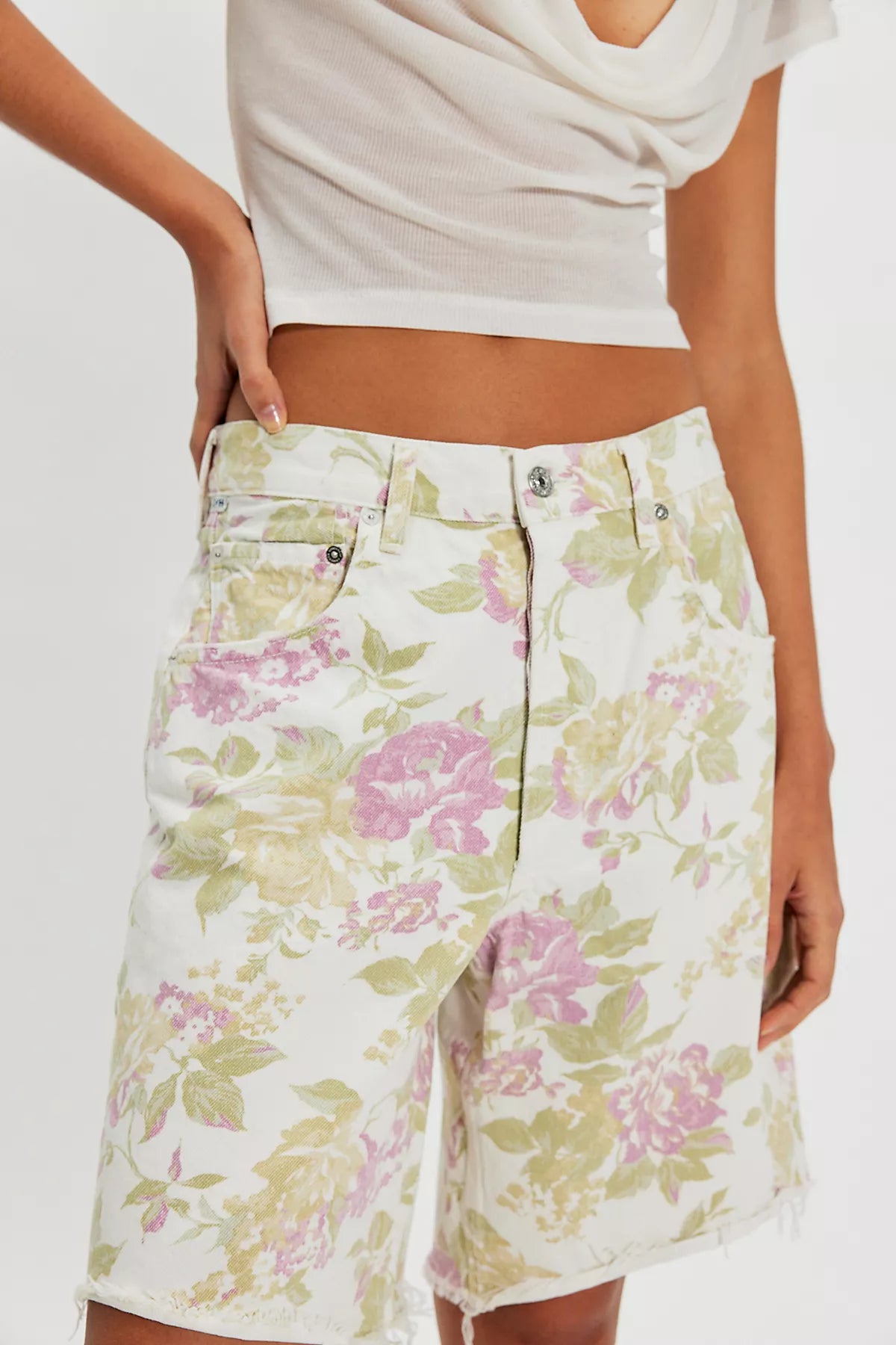 Citizens of Humanity Ayla Printed Shorts