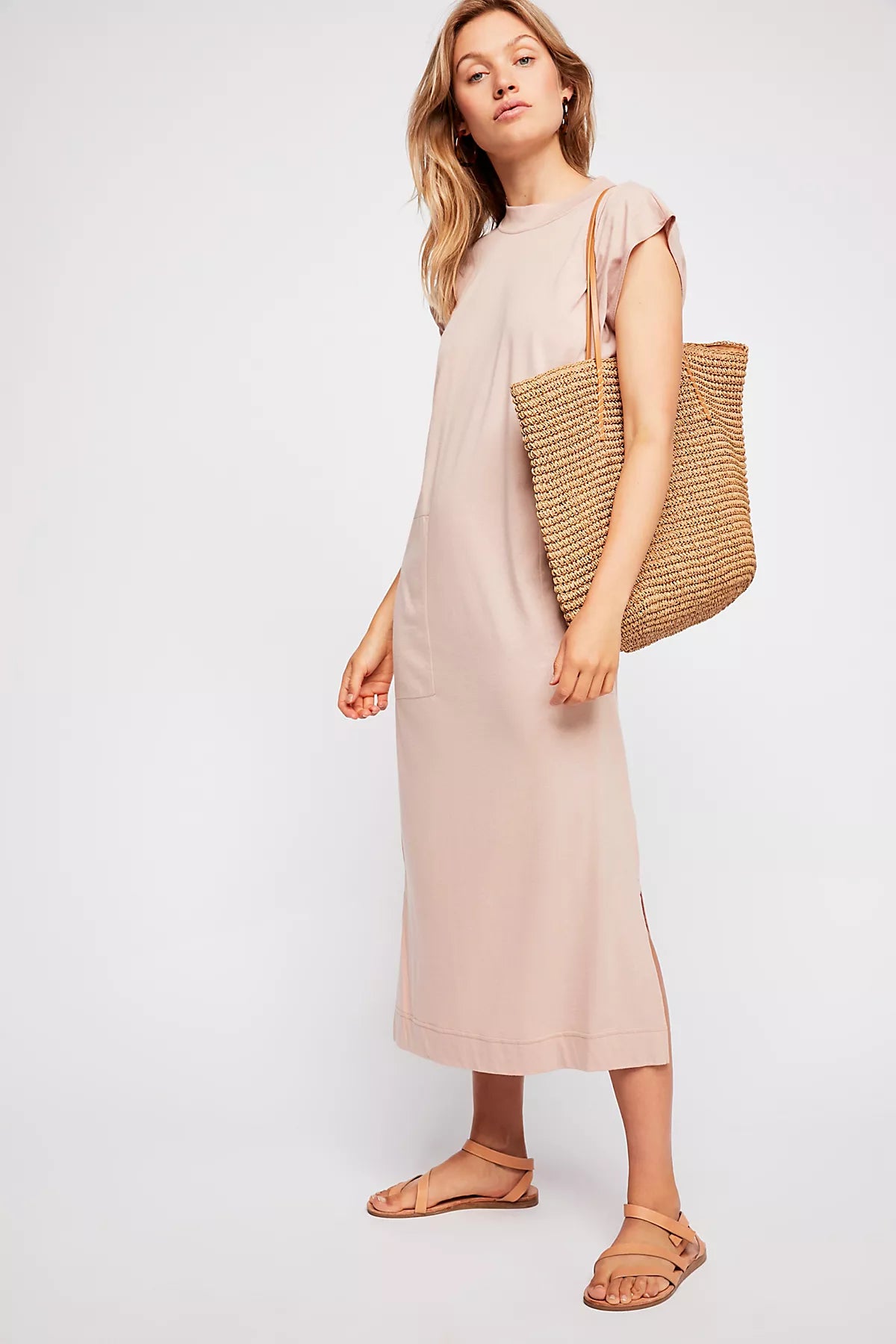 All Day Long Midi T-Shirt Dress