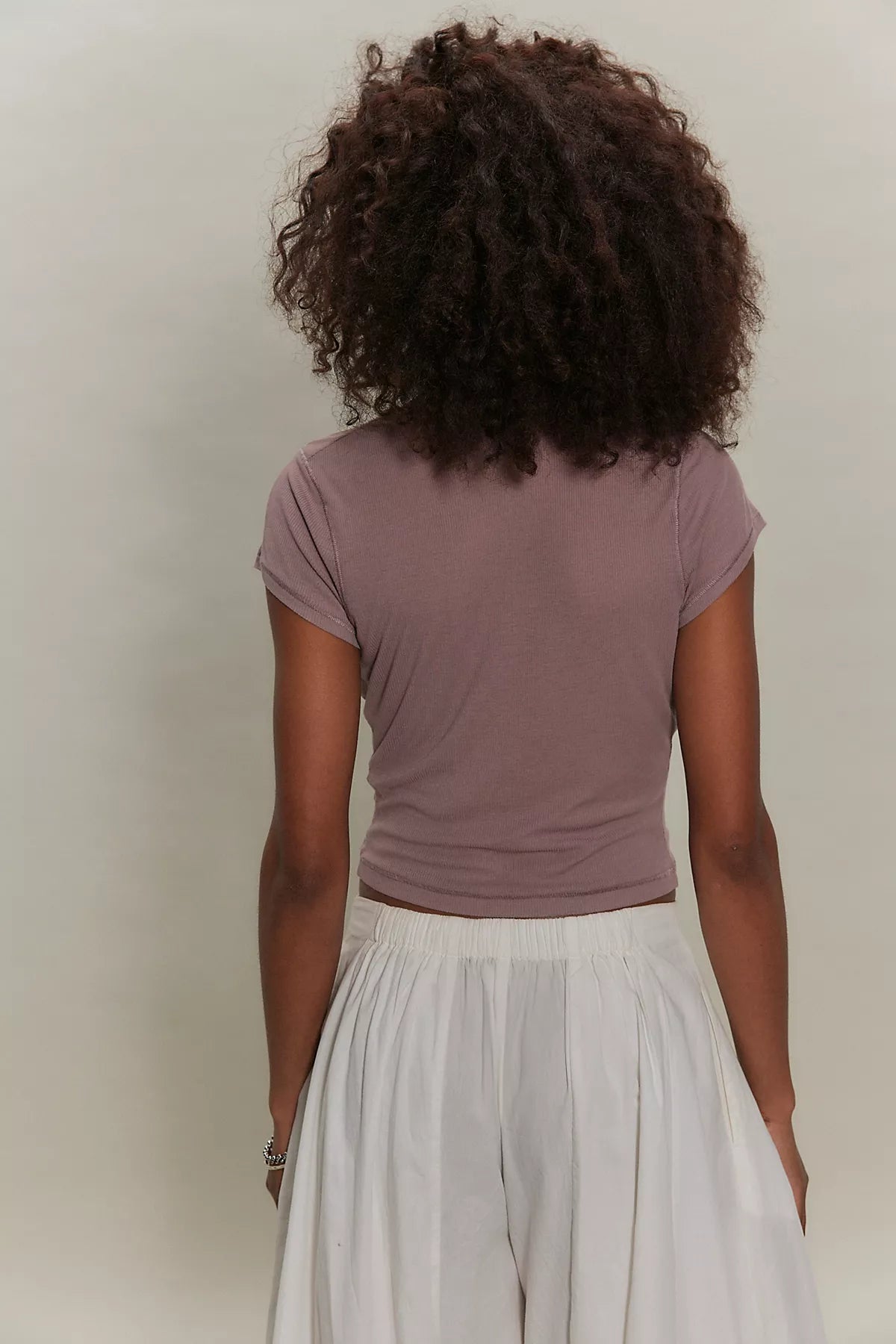 Air Sign Cowl-Neck Tee