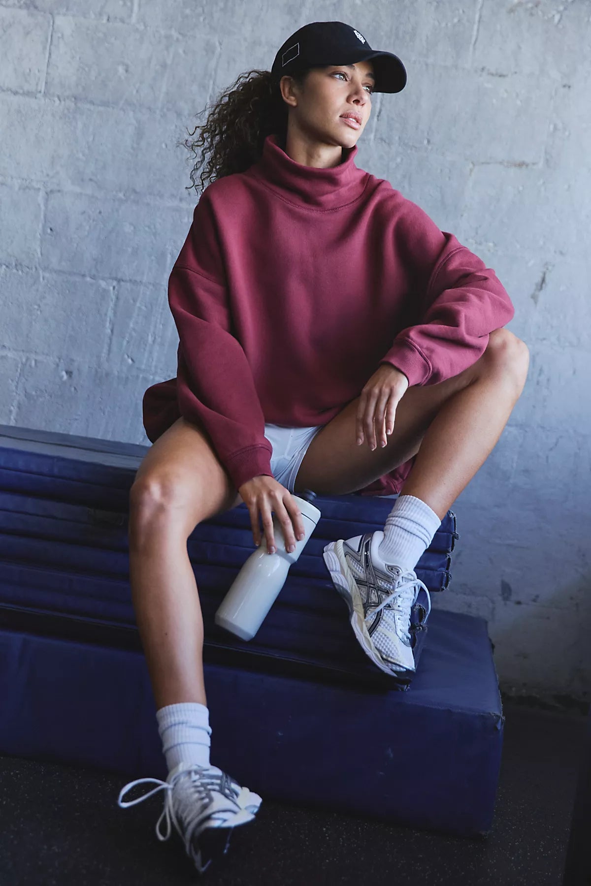 A Cut Above Mock Neck Pullover Sweatshirt