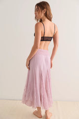 Nice To Meet You Maxi Slip Skirt