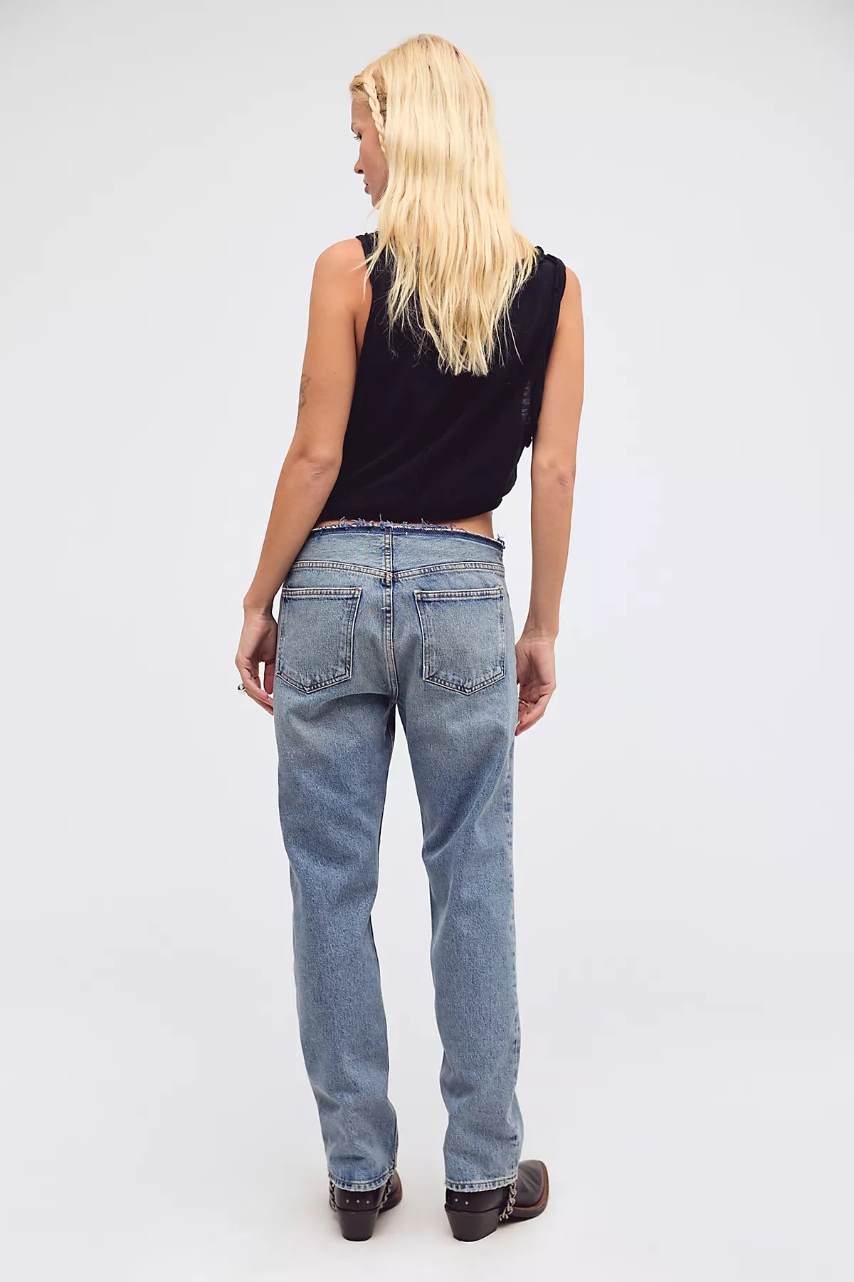 AGOLDE Fray Slim Crop Jeans
