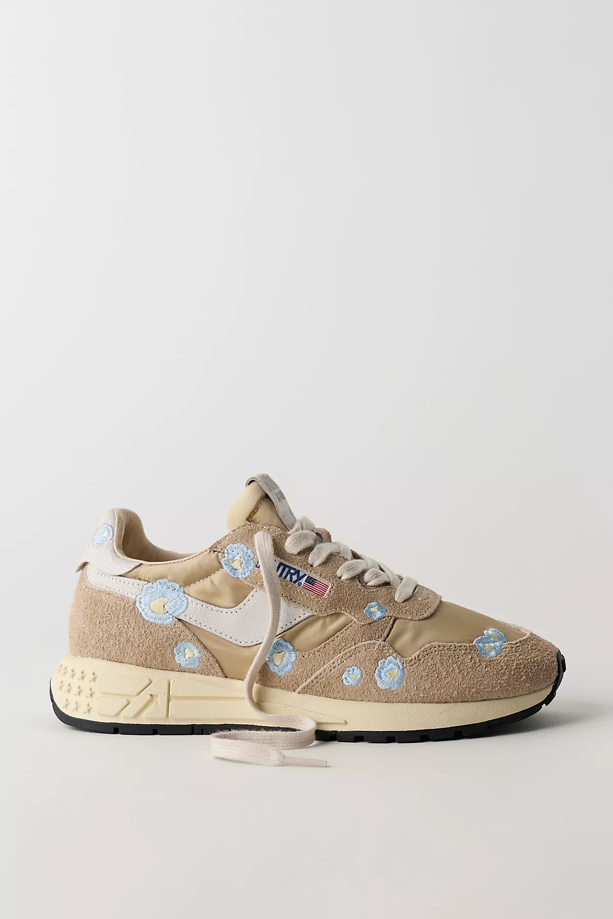 Autry Reelwind Embroidered Low-Top Sneakers