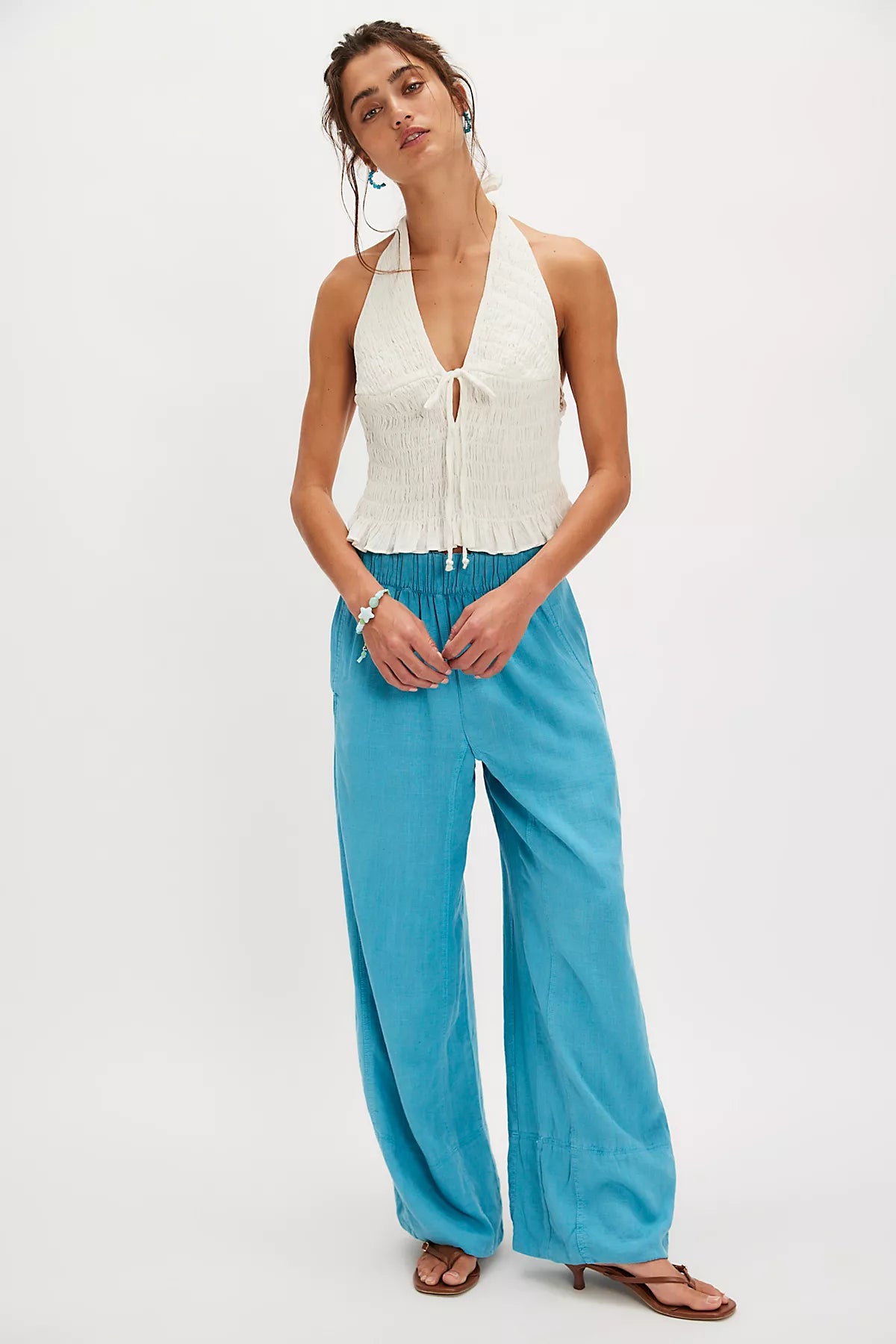 Day's End Linen Pull-On Pants