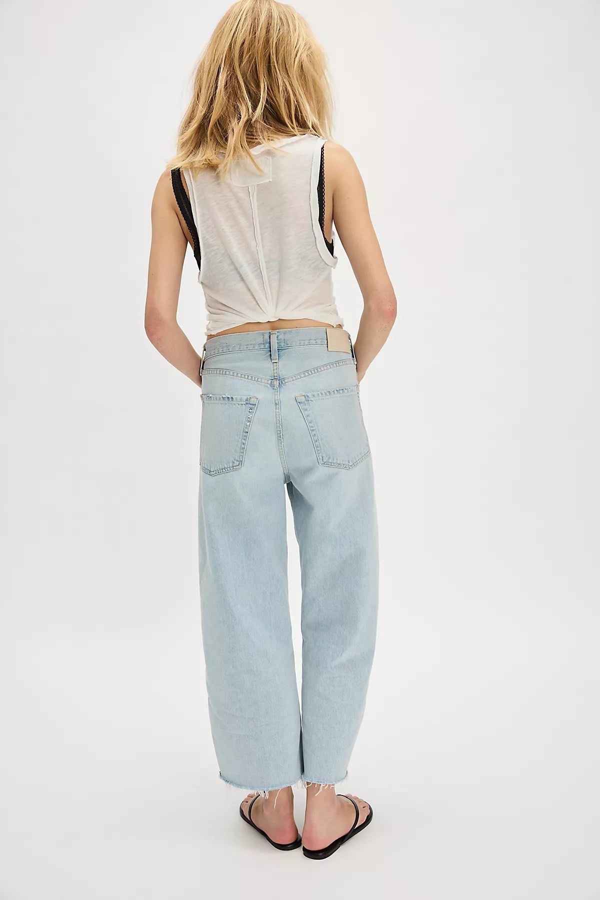 Citizens of Humanity Ayla Raw Hem Crop Jeans