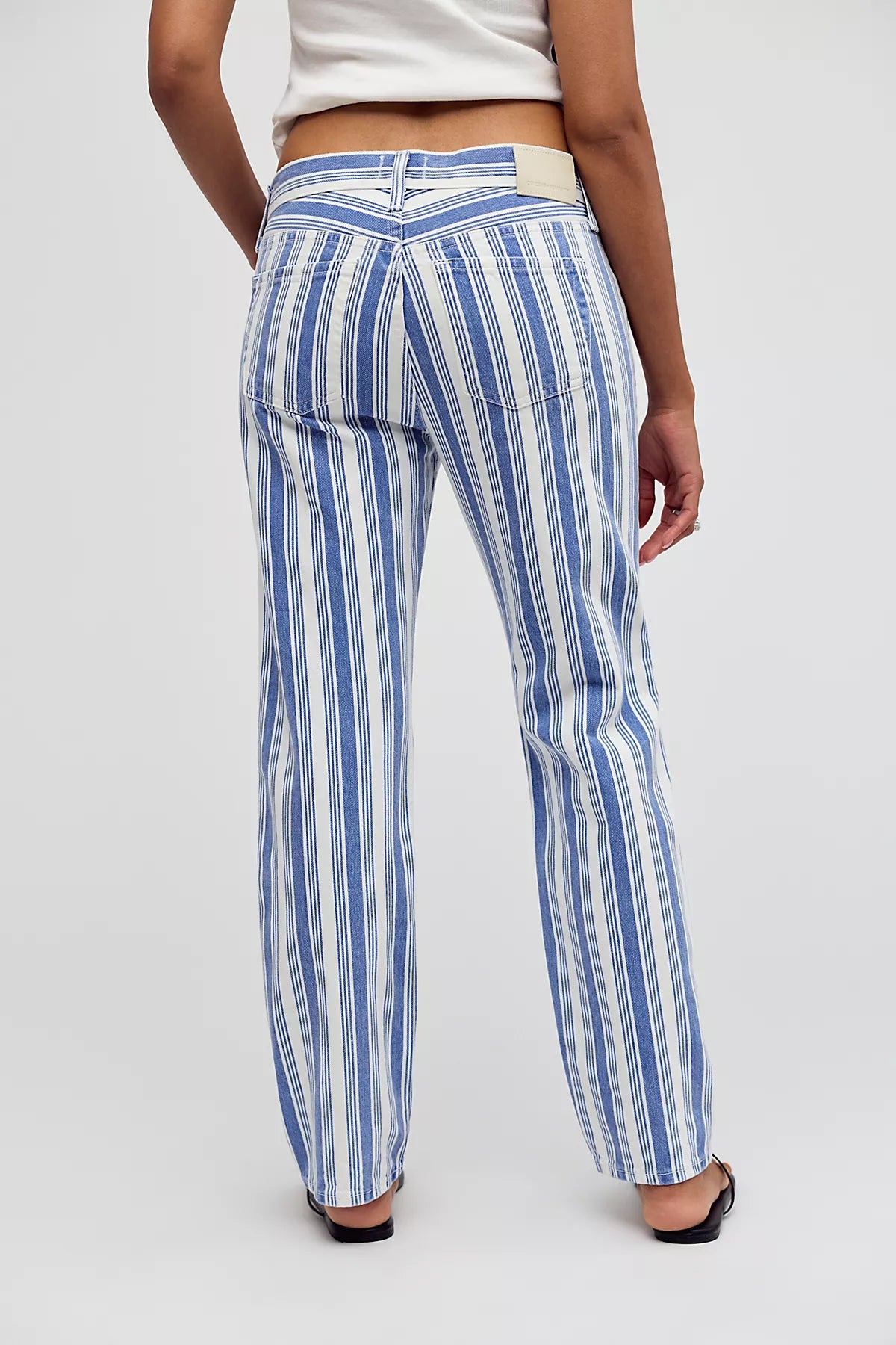 Citizens Of Humanity Anissa Striped Straight Leg Jeans