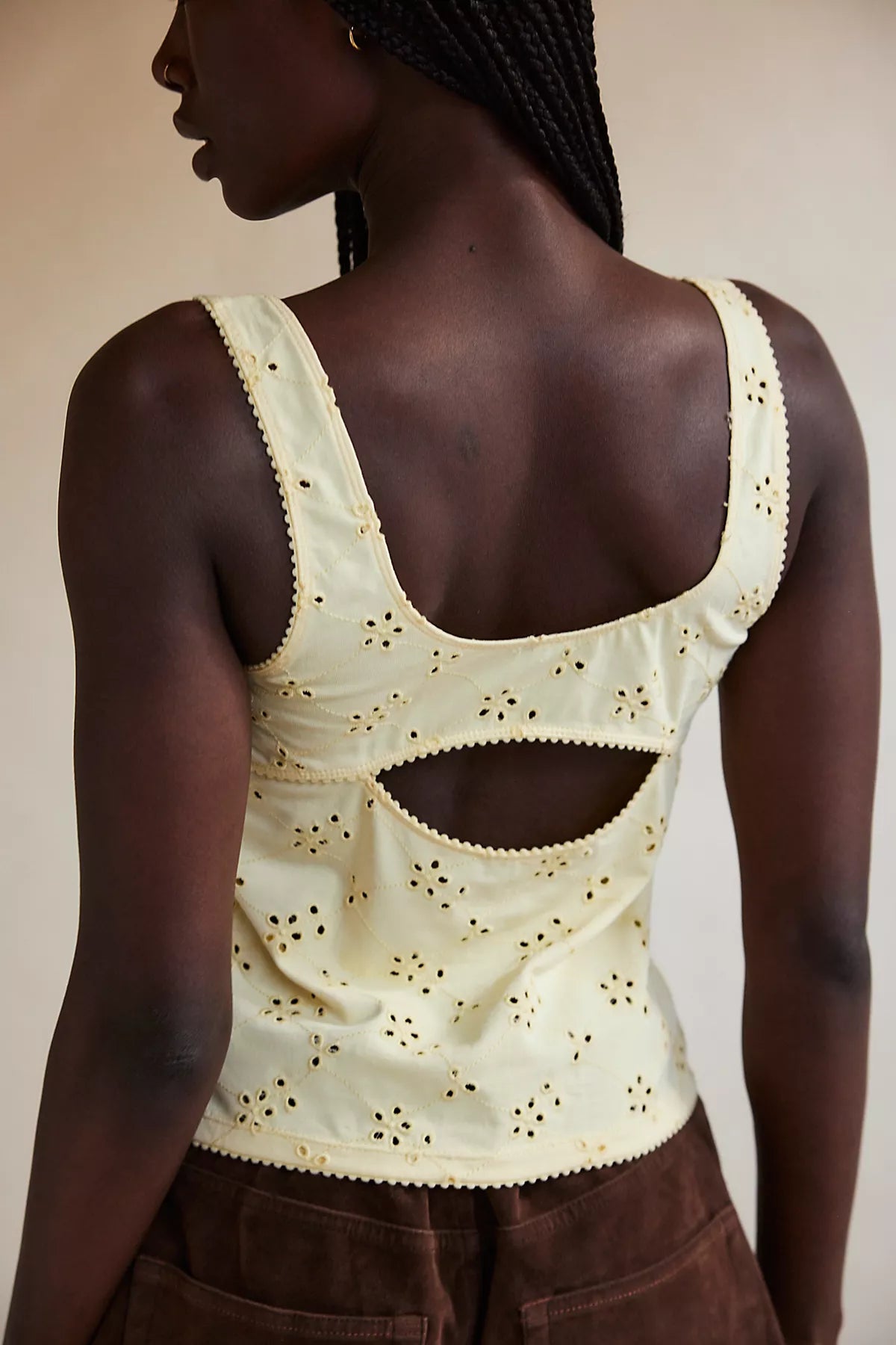 Full Bloom Cotton Eyelet Cami