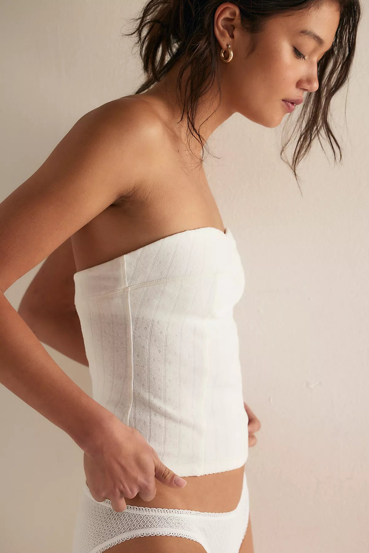 End Game Pointelle Tube Top