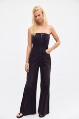 OneTeaspoon Dark Angel Strapless Jumpsuit