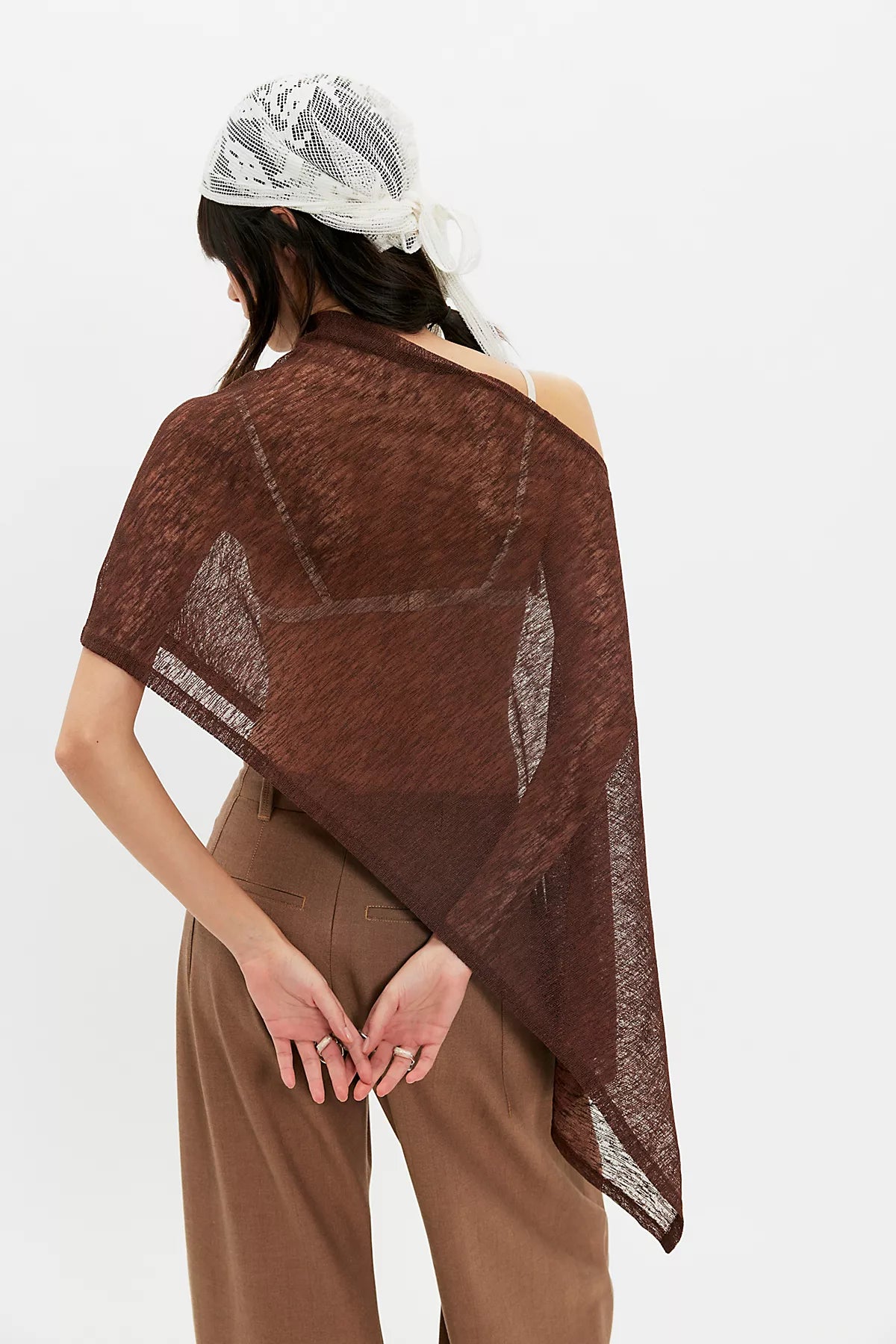 Maggie Everyday Asymmetrical Knit Poncho