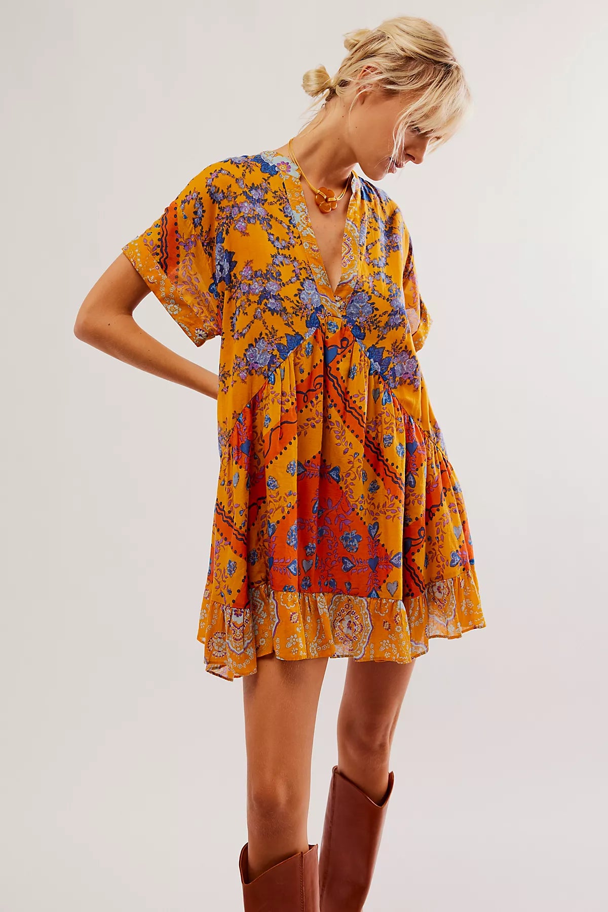 Agnes Printed Mini Dress