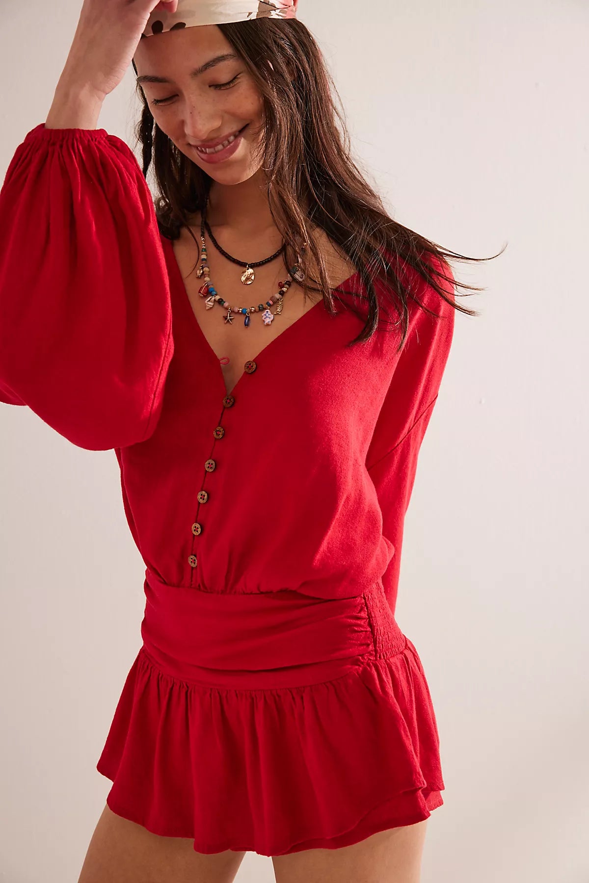 Carson Drop-Waist Romper