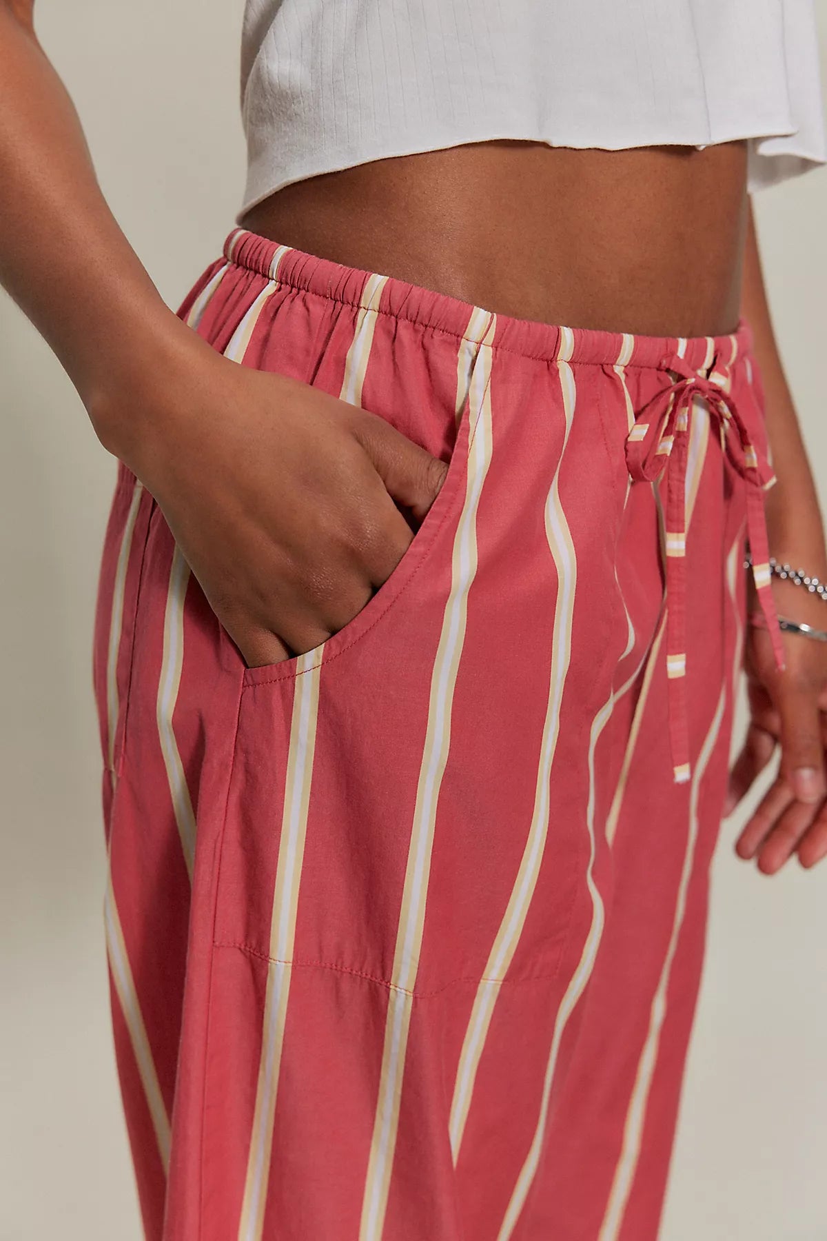 DONNI. The Stripe Pop Drawstring Pants