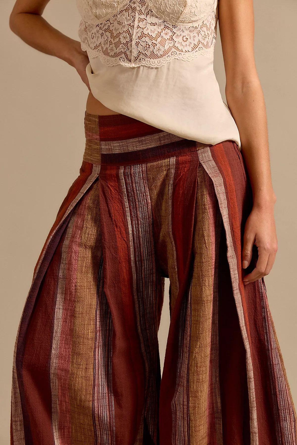 Can't Hide Wide-Leg Pull-On Harem Pants