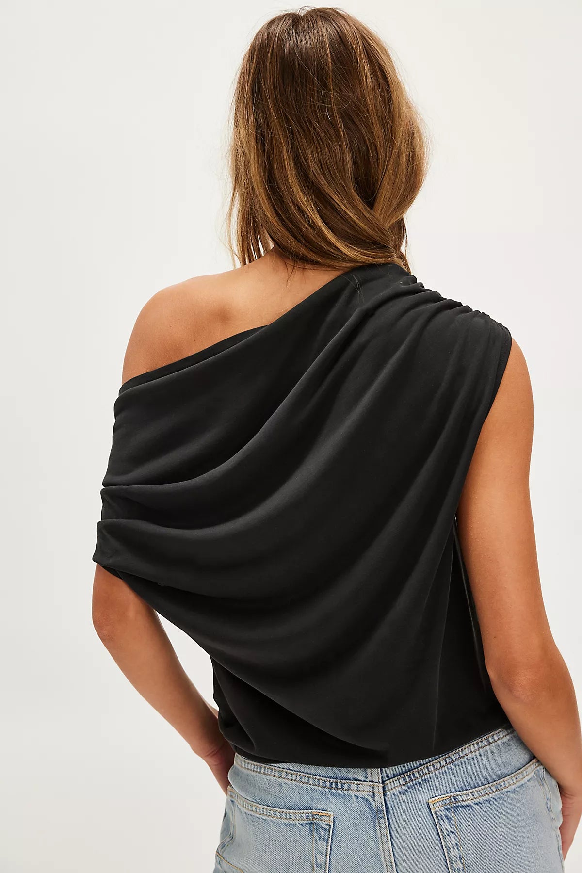 Blake Off-The-Shoulder Draped Top