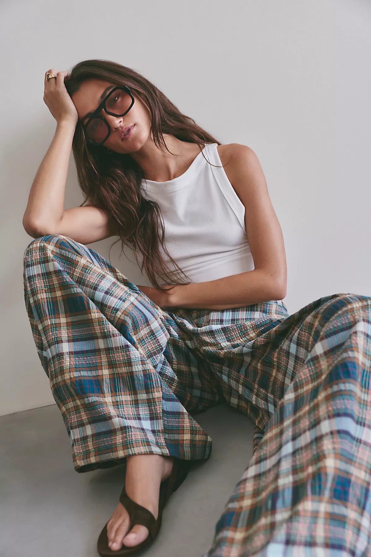 About It Baggy Puckered Pants