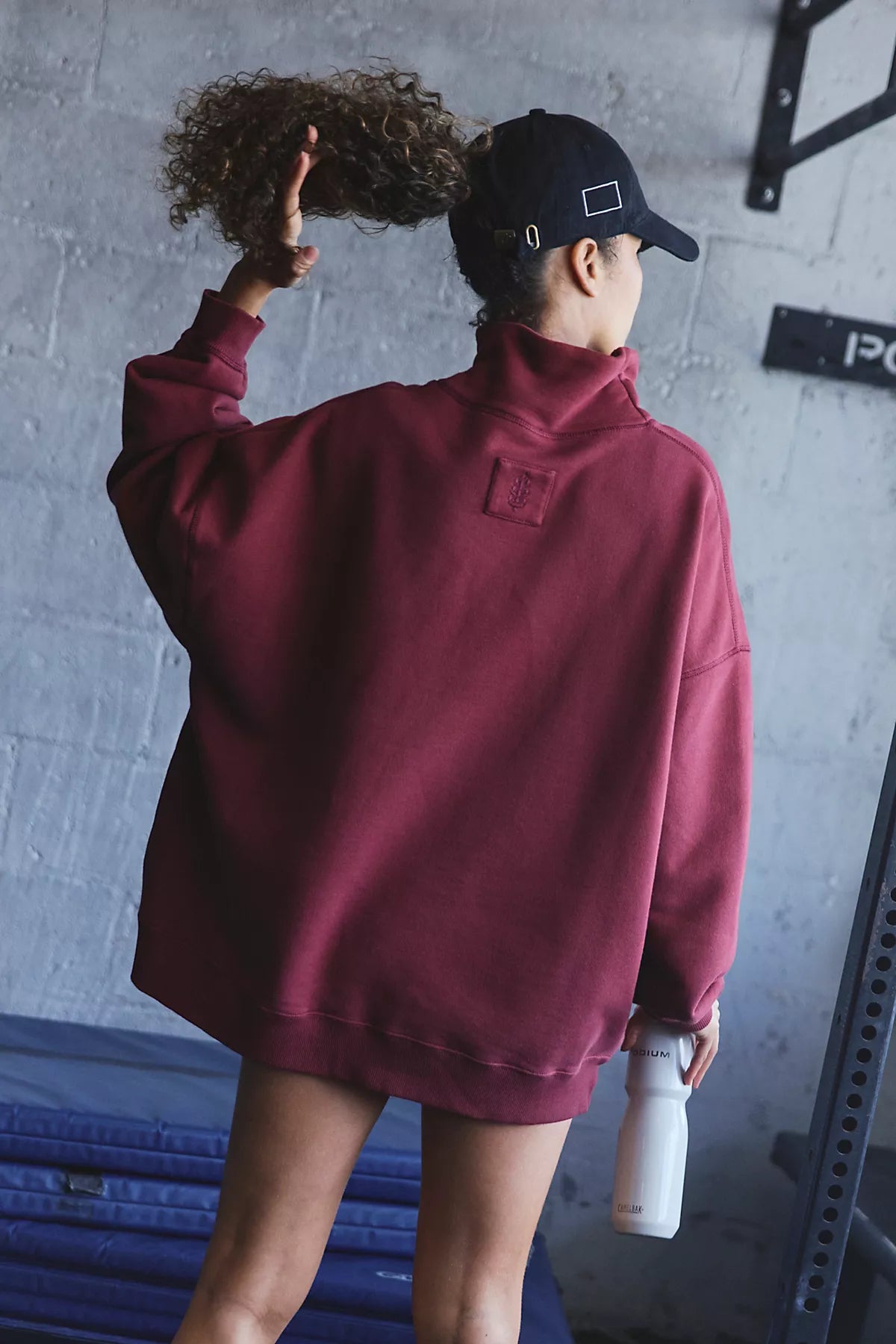 A Cut Above Mock Neck Pullover Sweatshirt