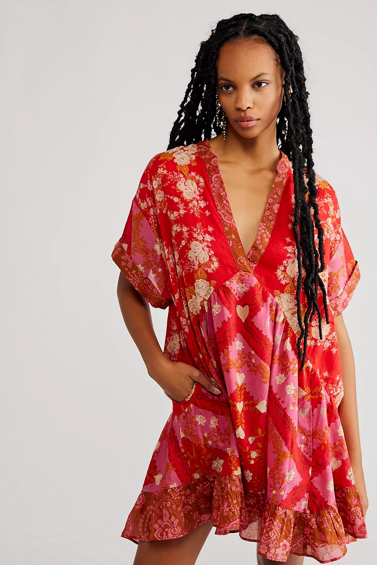 Agnes Printed Mini Dress