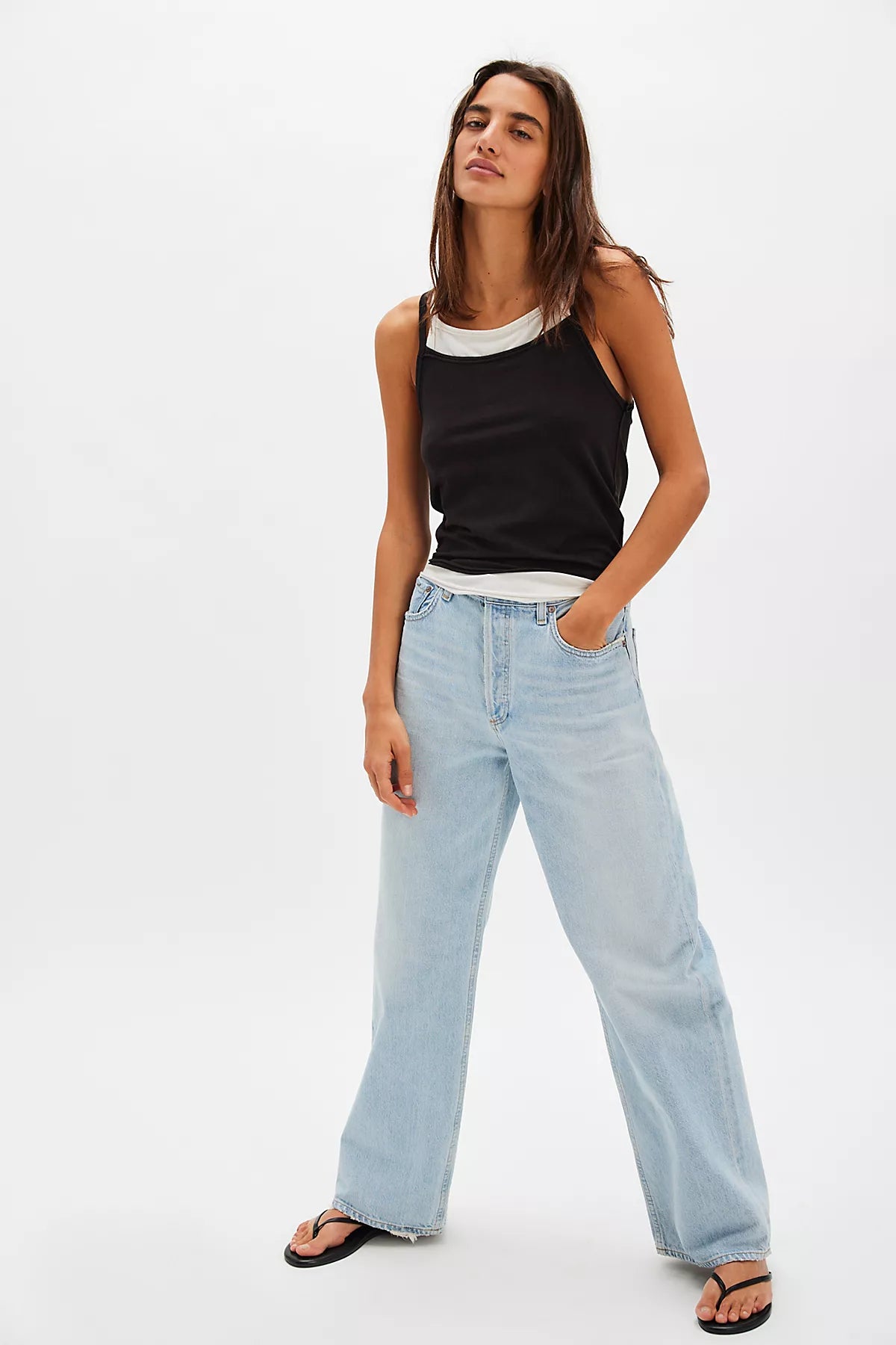 AGOLDE Low-Rise Baggy Jeans