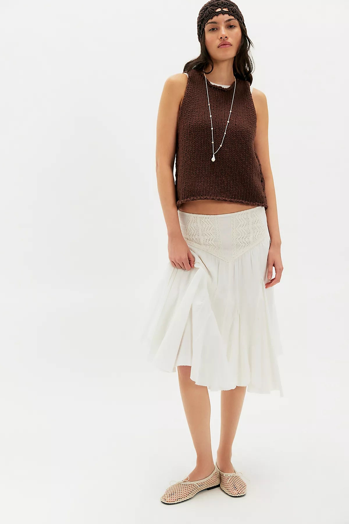 FP One Frida Godet Midi Skirt